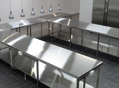 Stainless steel benches